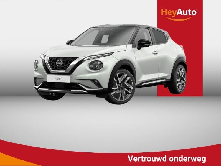 Nissan Juke 1.0 DIG-T 114 DCT N-Design, Auto's, Nissan, Dealer onderhouden, Stof, Wit, 5 zetels