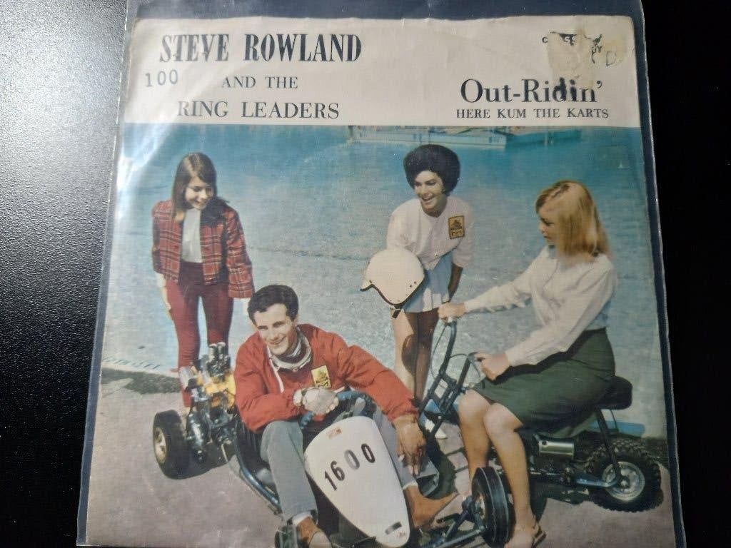 Steve Rowland - Out Ridin' - '7 Popcorn intrumental, Overige genres, 7 inch, Ophalen of Verzenden, Zo goed als nieuw