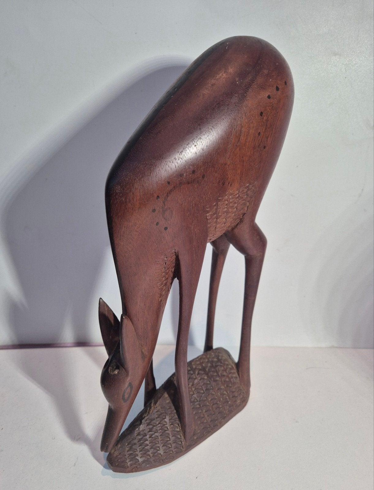 Afrikaans houten antilope beeld – handgesneden – 28cm, Antiek en Kunst, Ophalen of Verzenden, Hout, Beeld