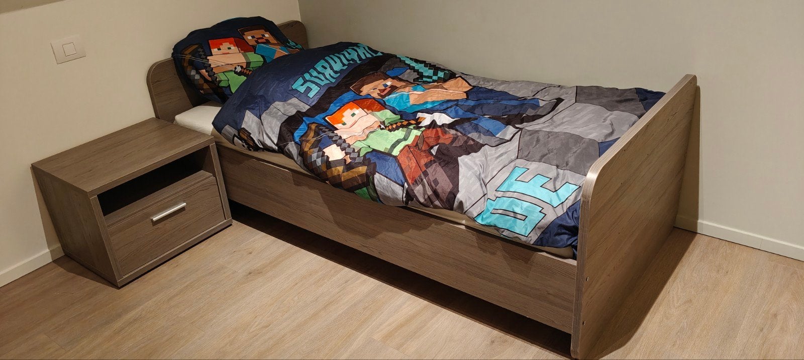 Doorgroei bed (baby naar eenpersoons), Ophalen, Zo goed als nieuw, Eenpersoons