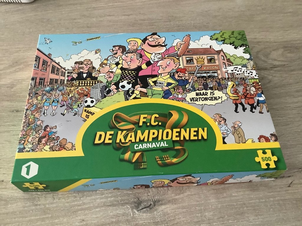 F.C. De Kampioenen puzzle (500 stuks), Ophalen of Verzenden, 500 t/m 1500 stukjes, Zo goed als nieuw, Legpuzzel