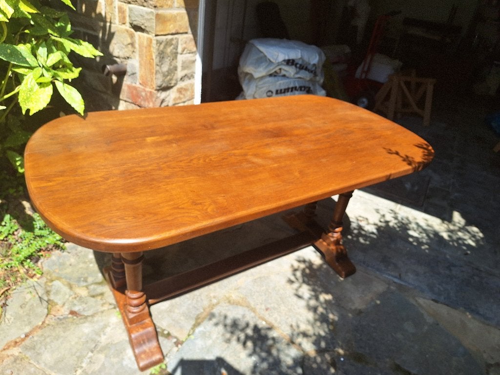 Table en chêne massif, Cinq personnes ou plus, Enlèvement, Utilisé, 50 à 100 cm