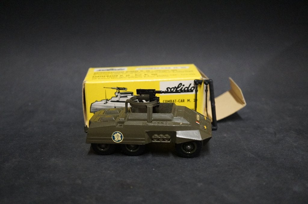 Voiture de combat Solido M20 - 1/50 - TOP vintage 1ère série, Enlèvement ou Envoi