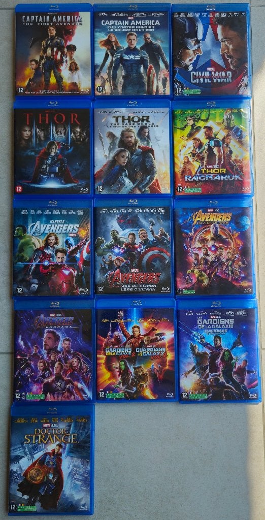 Marvel Cinematic Universe Collectie Blu-ray, CD & DVD, Blu-ray, Action, Film, Français, Comme neuf