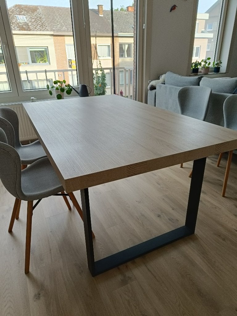 Tafel 170cm-100cm, Ophalen, 50 tot 100 cm, Zo goed als nieuw, 150 tot 200 cm