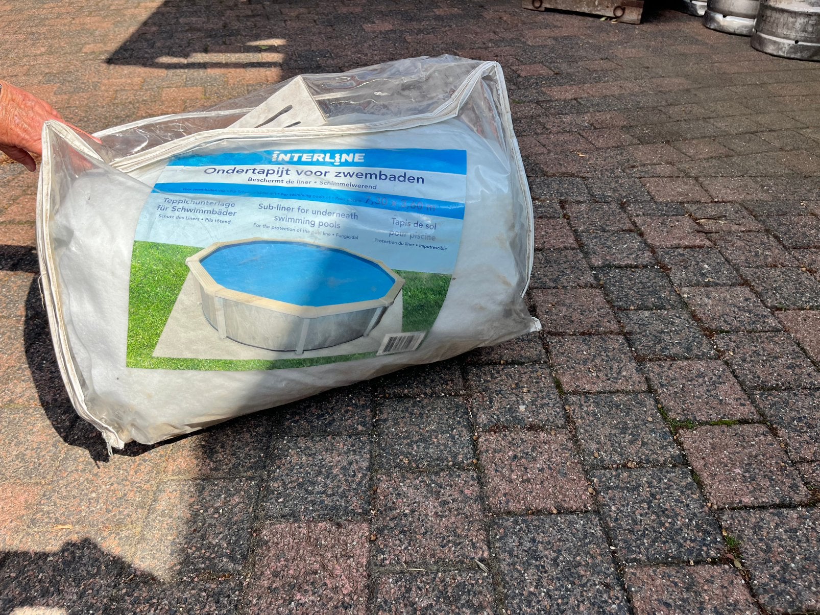 Zwembad opbouw, Tuin en Terras, Zwembaden, 300 cm of meer, Zo goed als nieuw, Rechthoekig, Ophalen