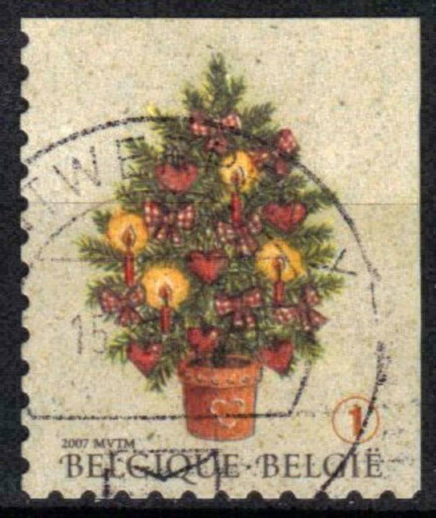 Belgie 2007 - Yvert 3718 /OBP 3714b - Kerstboom (ST), Verzenden, Gestempeld, Gestempeld, Kerst
