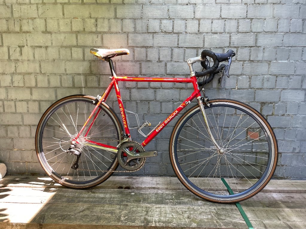 Vintage Eddy Merckx Strada O.S. koersfiets, Autres marques, Frein sur jante, Moins de 10 vitesses, Acier