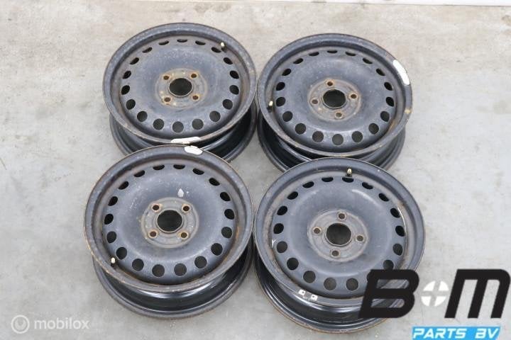 Org 14 inch stalen velgen VW Up / Mii / Citigo 1S0601027G, Auto-onderdelen, Banden en Velgen, 14 inch, Gebruikt, Velg(en), Personenwagen