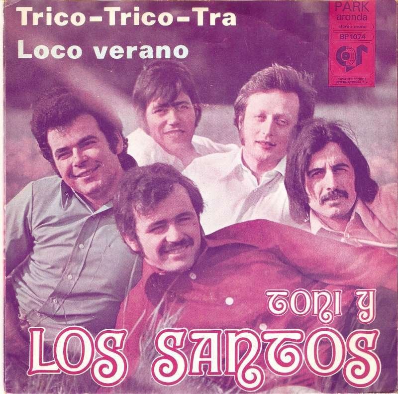 single Toni Y Los Santos - Trico-trico-tra, Cd's en Dvd's, Vinyl Singles, 7 inch, Ophalen of Verzenden, Zo goed als nieuw, Pop