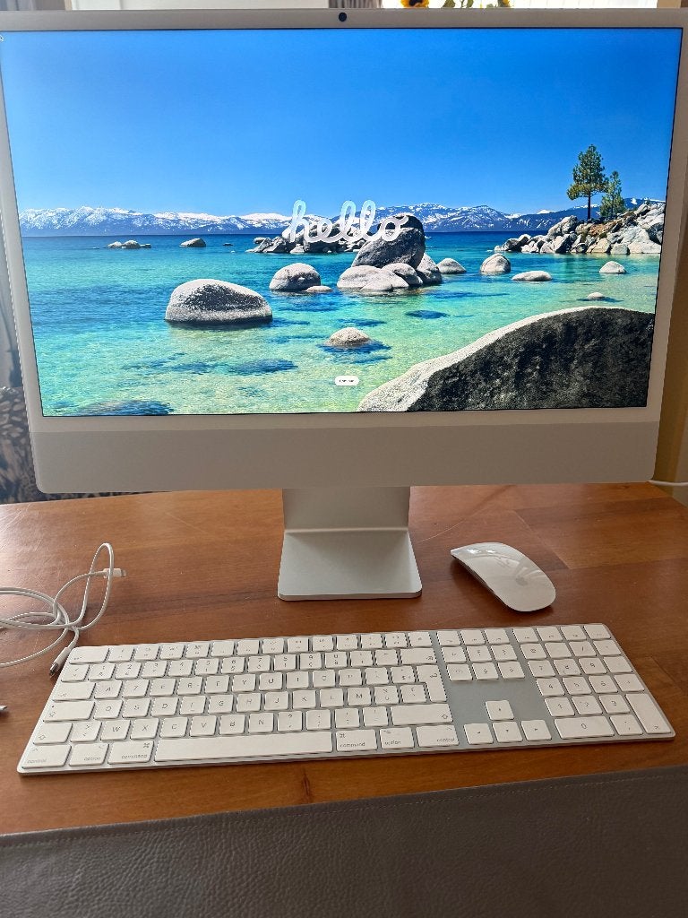 Apple iMac 24" Zilver 16 gb - 256 GB ssd opslag, Computers en Software, Apple Desktops, Ophalen, 16 GB, IMac, SSD