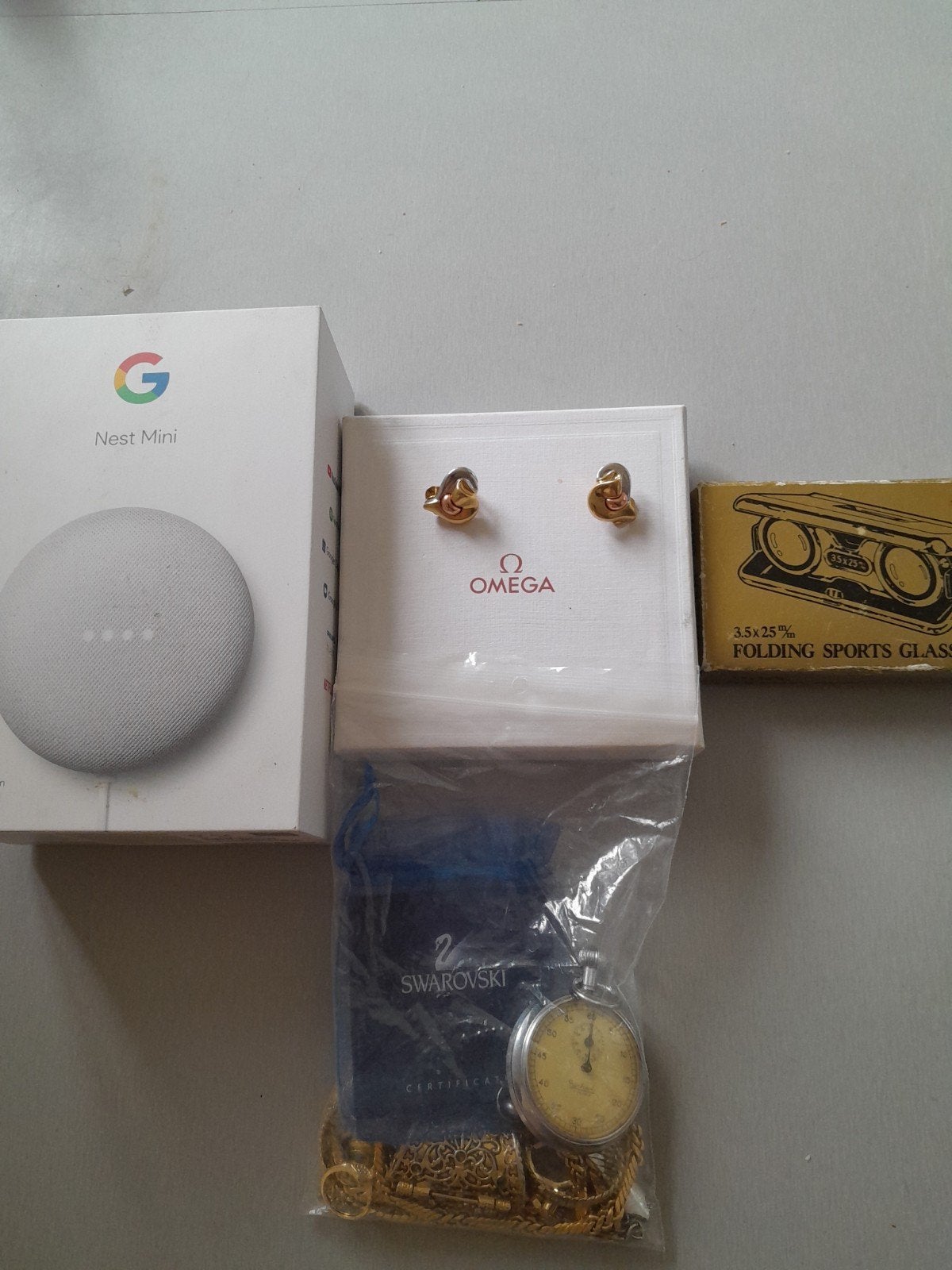 Juwele, Swarovski,oorbelle Omega portomonee google Mini etc, Ophalen of Verzenden