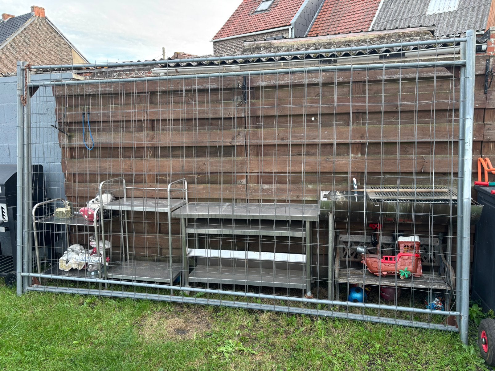3 barrières chantier, Enlèvement, Comme neuf, Fer