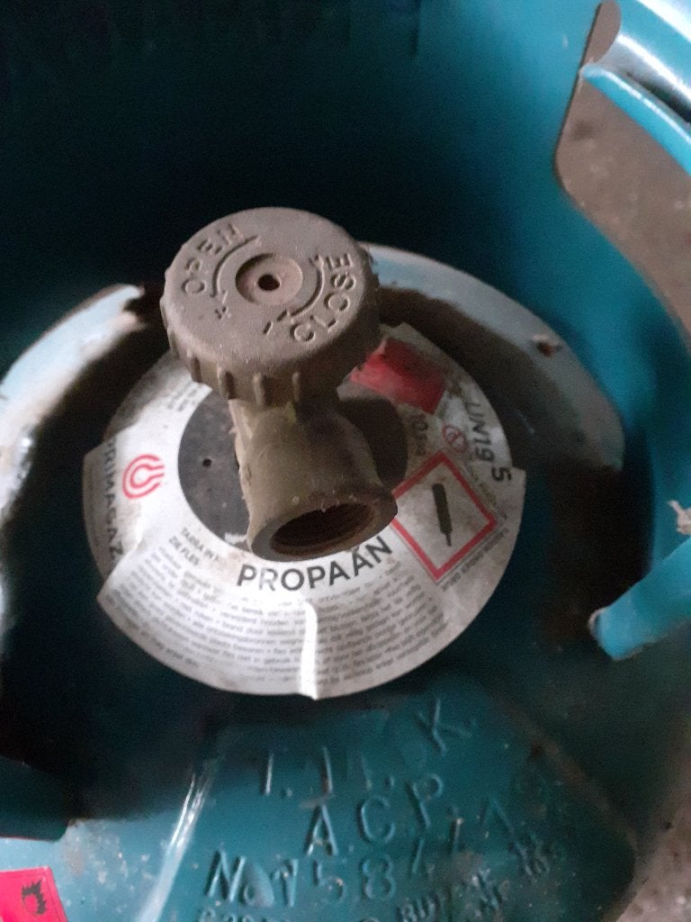 gasfles, Ophalen