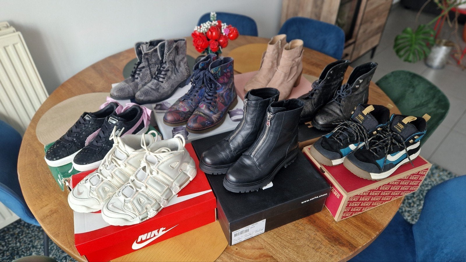 Schoenen maat 38  Nike, Vans, Puma, Sacha, Bull Boxer, Ophalen, Zo goed als nieuw, Zwart