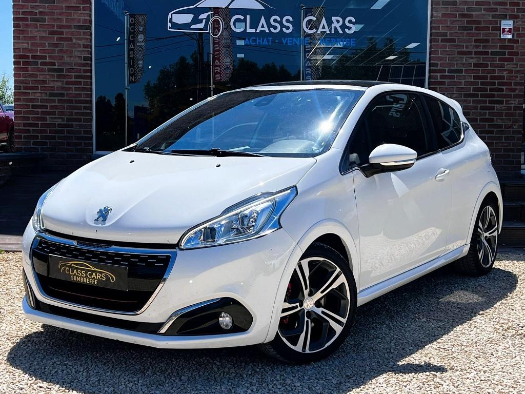 PEUGEOT 208 1.6 GTi TOIT-PANO NAVI CAM GARANTI 12 MOIS, Auto's, Peugeot, Voorwielaandrijving, Zwart, 4 cilinders, Wit