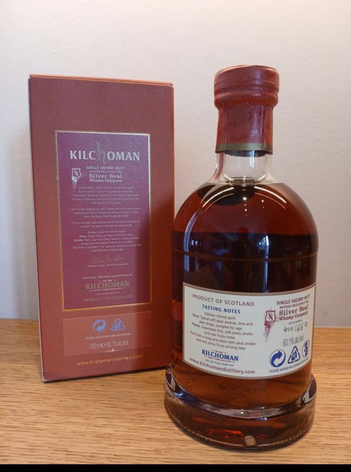 Kilchoman 2010 Single Cask - Exclusively for Silver Seal, Verzamelen, Ophalen of Verzenden, Zo goed als nieuw