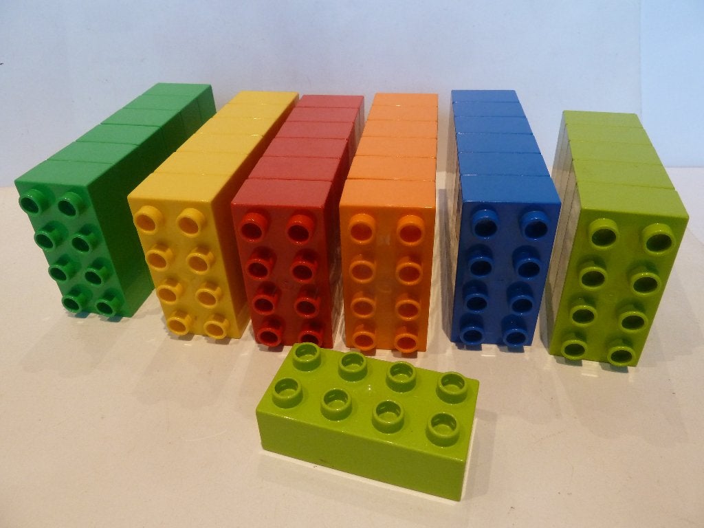 Lego Duplo 155 kleurrijke creatieve blokken, Kinderen en Baby's, Ophalen of Verzenden, Zo goed als nieuw, Losse stenen, Duplo