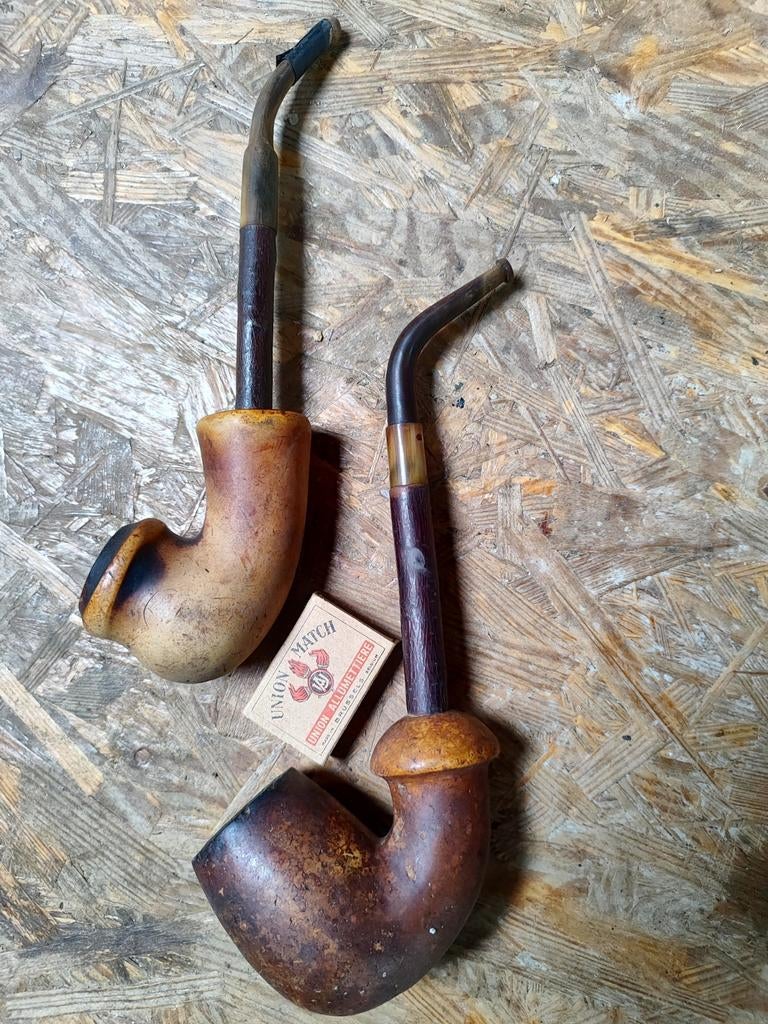 2 grote antieke pijpen, Antiek en Kunst, Ophalen