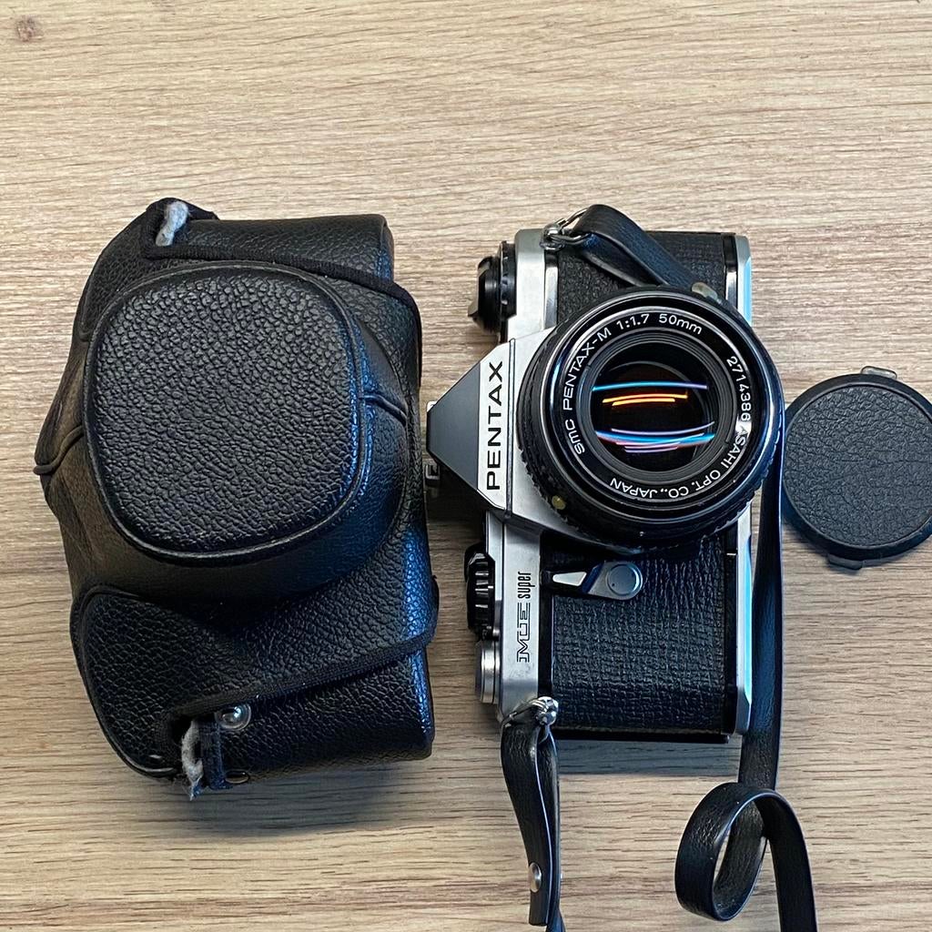 Pentax ME Super, Pentax-M 50mm f1.7 *comme neuf, Enlèvement ou Envoi, Comme neuf, Reflex miroir, Pentax