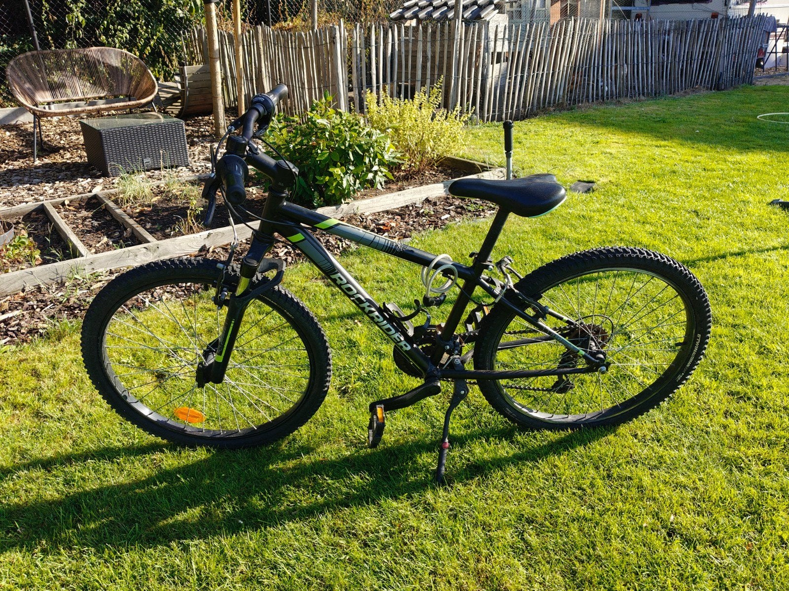 Kinder-MTB 24 inch Rockrider ST 500, Ophalen, Gebruikt, Velgrem, 20 inch of meer