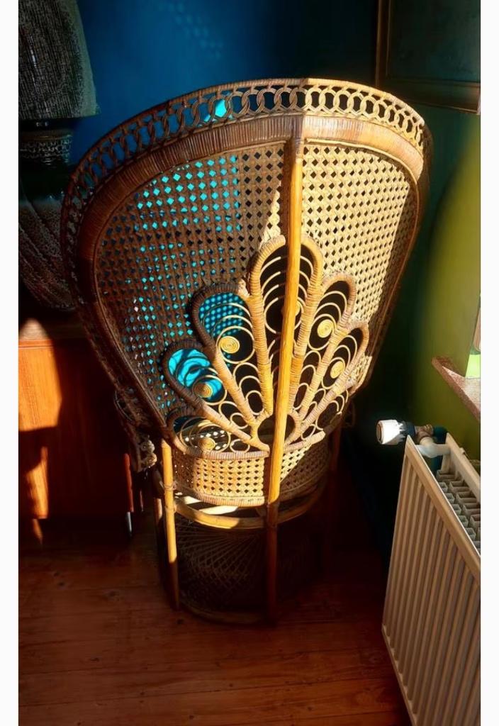 Boho pauwenstoel topstaat!, Ophalen