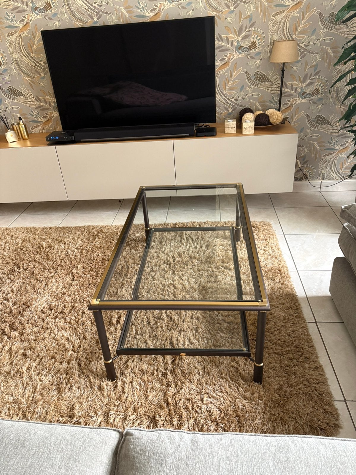 table basse, Enlèvement, Comme neuf, Rectangulaire, Verre
