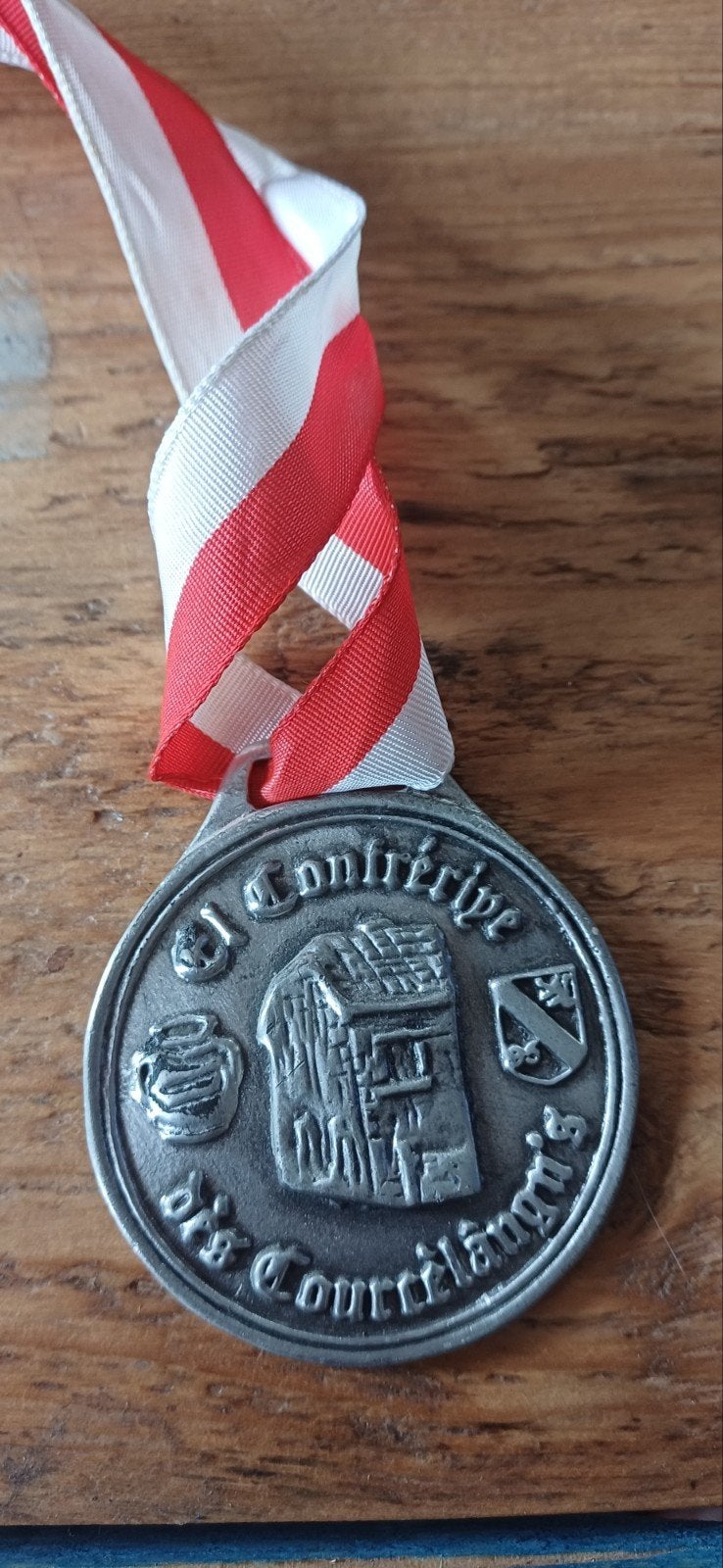 Médaille El Confrériye des Courtêlângnis » Leers-et-Fosteau, Timbres & Monnaies, Pièces & Médailles, Enlèvement ou Envoi