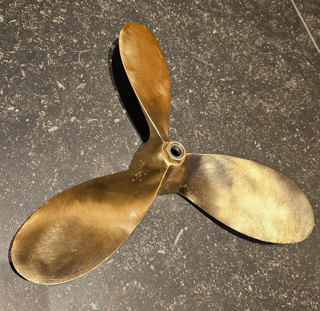 35cm Brass yacht propeller, Ophalen