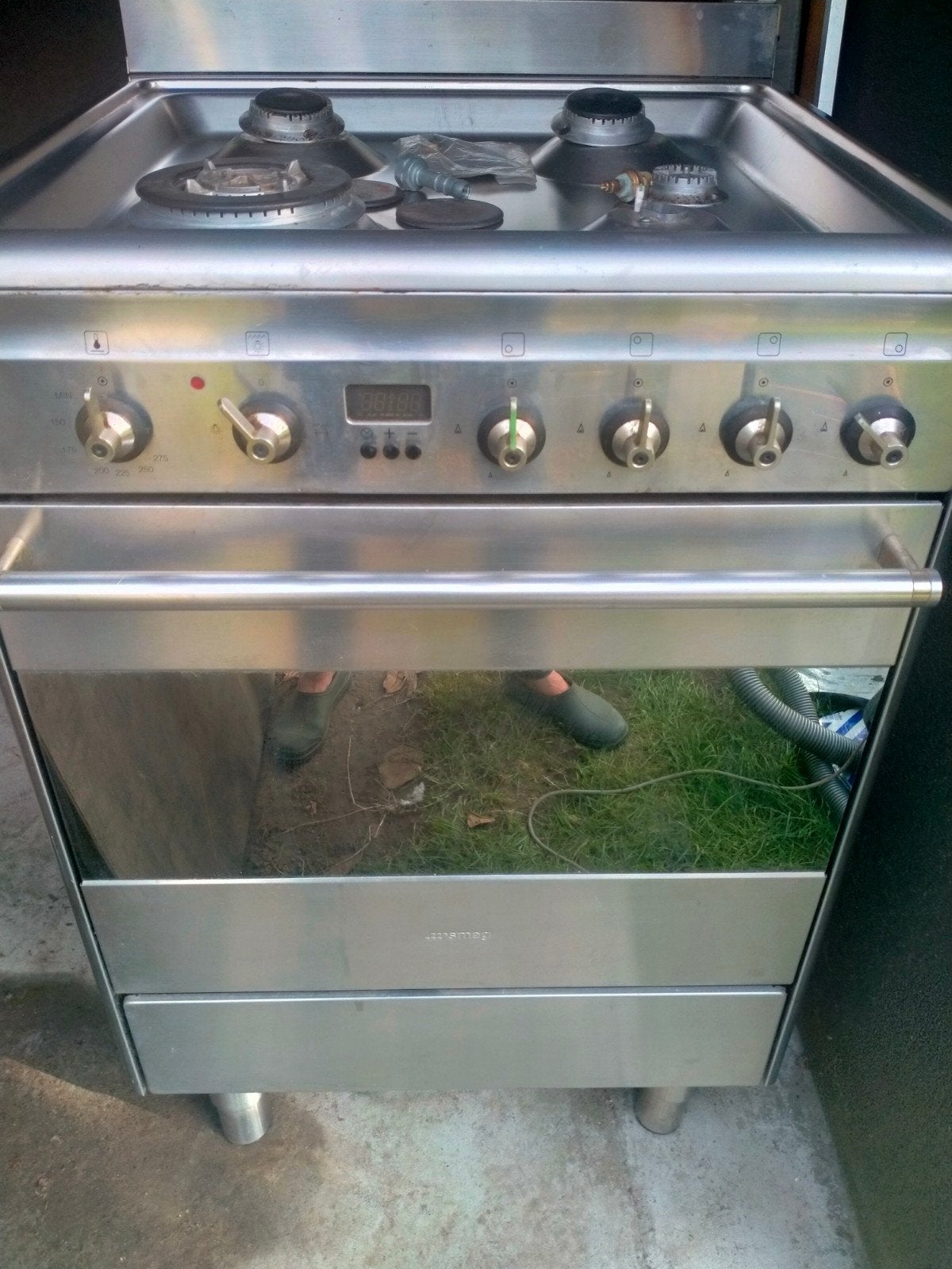 gasfornuis Smeg tweedehands, Ophalen