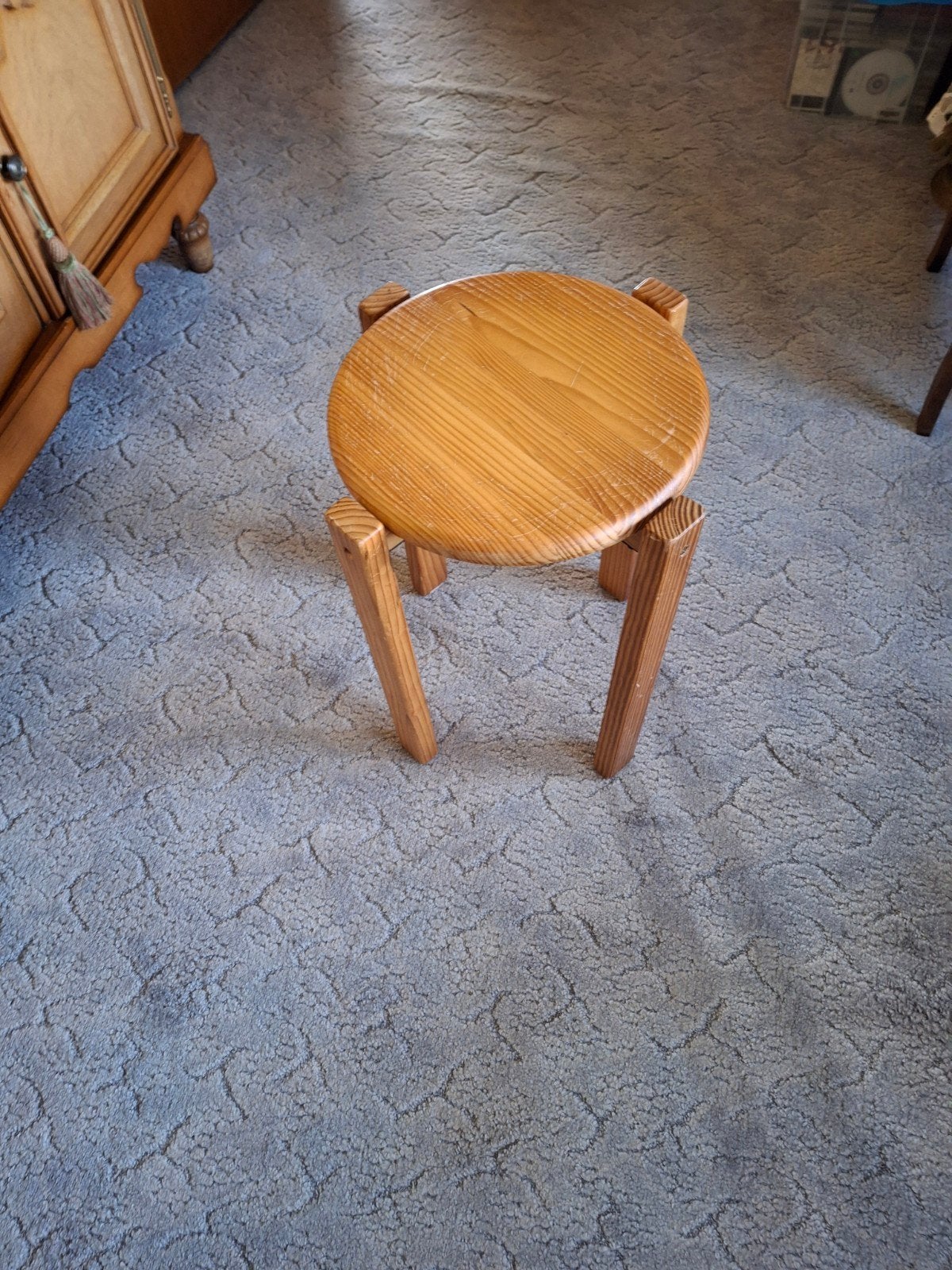 Houten krukje, Maison & Meubles, Tabourets, Enlèvement, Comme neuf, Bois