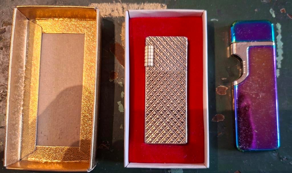 2 VINTAGE AANSTEKERS, Ophalen of Verzenden