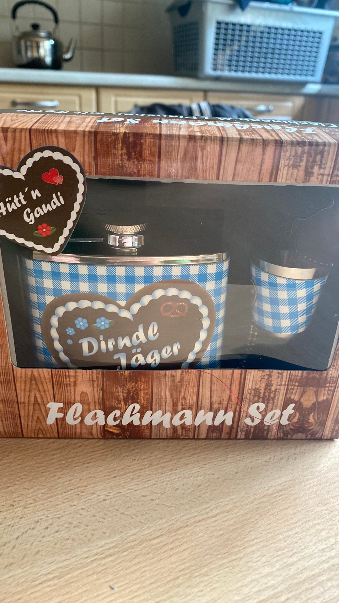 Geschenkset fles voor drank, Ophalen, Zo goed als nieuw