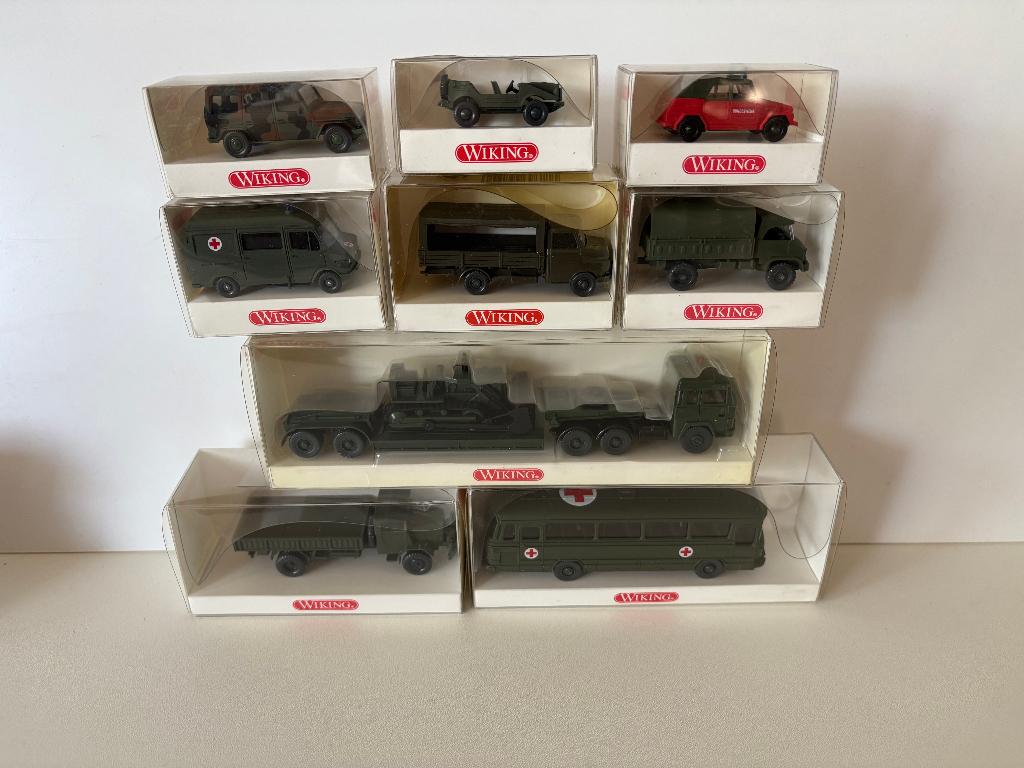 WIKING - Militaire voertuigen - 1/87, Hobby en Vrije tijd, Verzenden, Nieuw, Bus of Vrachtwagen, Wiking