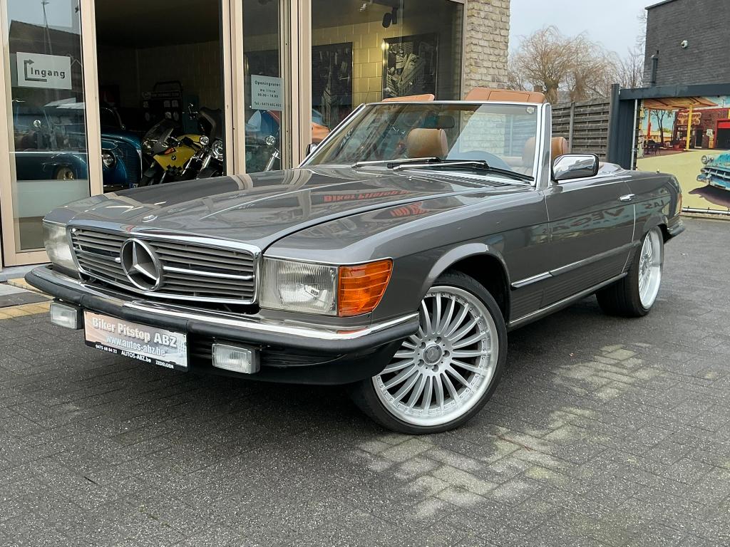 Mercedes SL 380  w107, Autos, Oldtimers & Ancêtres, Entreprise, Achat, Vitres électriques, Jantes en alliage léger, Peinture métallisée