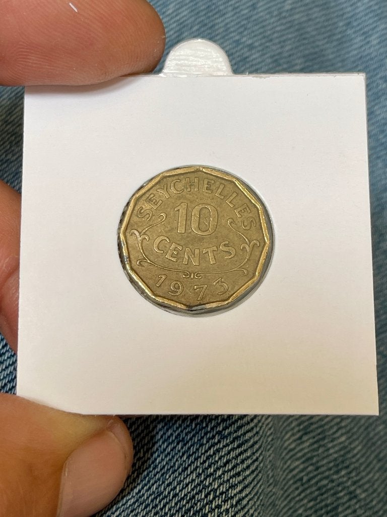 Seychelles 10 cents 1973, Enlèvement, Monnaie en vrac