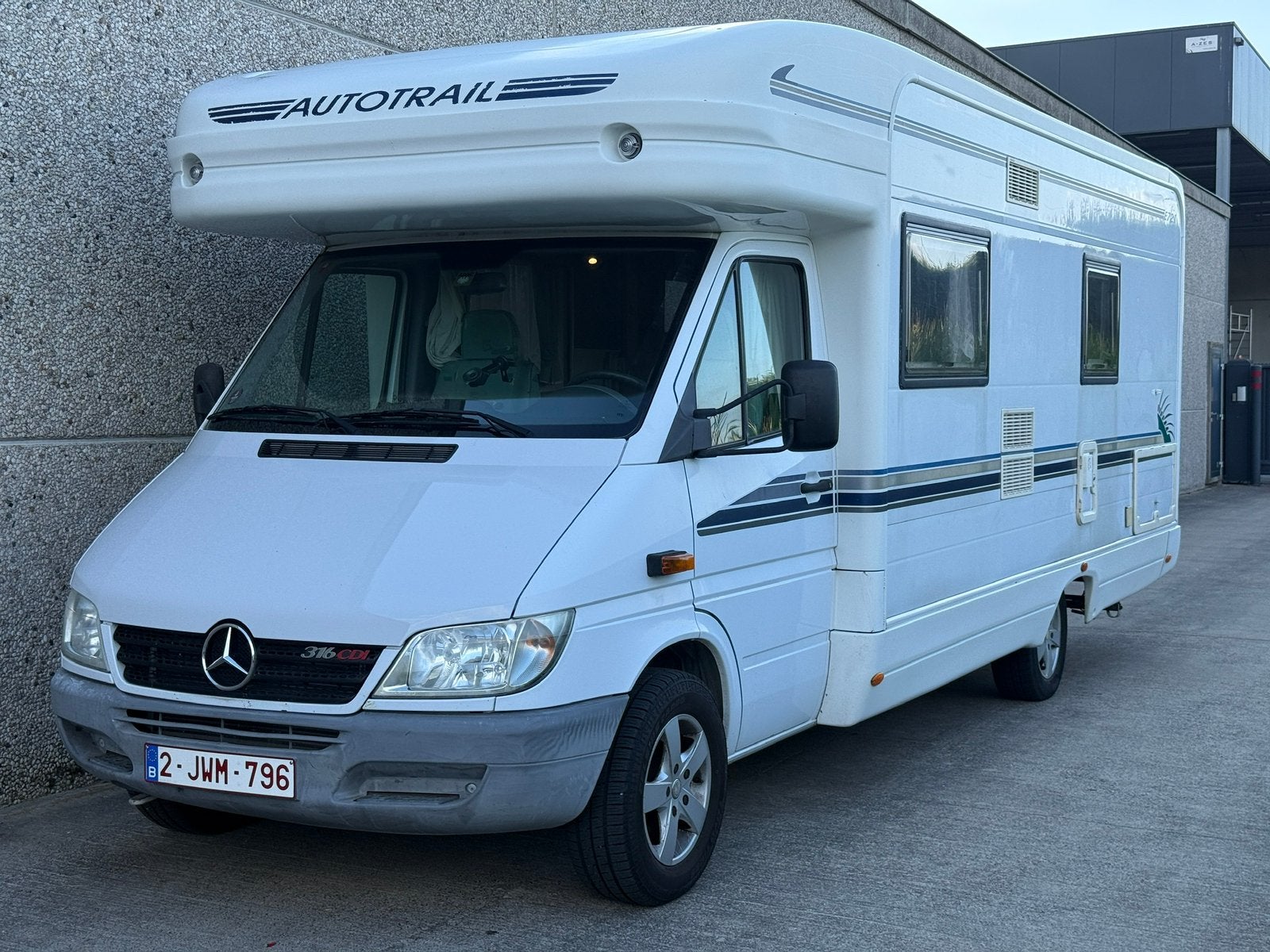 Mercedes Sprinter 316 CDI Automaat Mobilhome – 2001 – 118dkm, Caravans en Kamperen, Mobilhomes, Automaat, Mercedes-Benz, Bedrijf