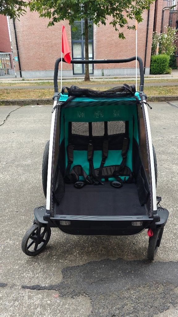 Thule fietskar Chariot Lite 2 + babysling, Ophalen, Gebruikt, Opvouwbaar, 20 tot 40 kg