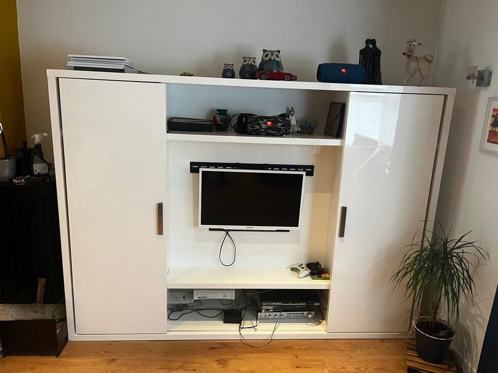 Kast in blinkend wit, Antiek en Kunst, Ophalen