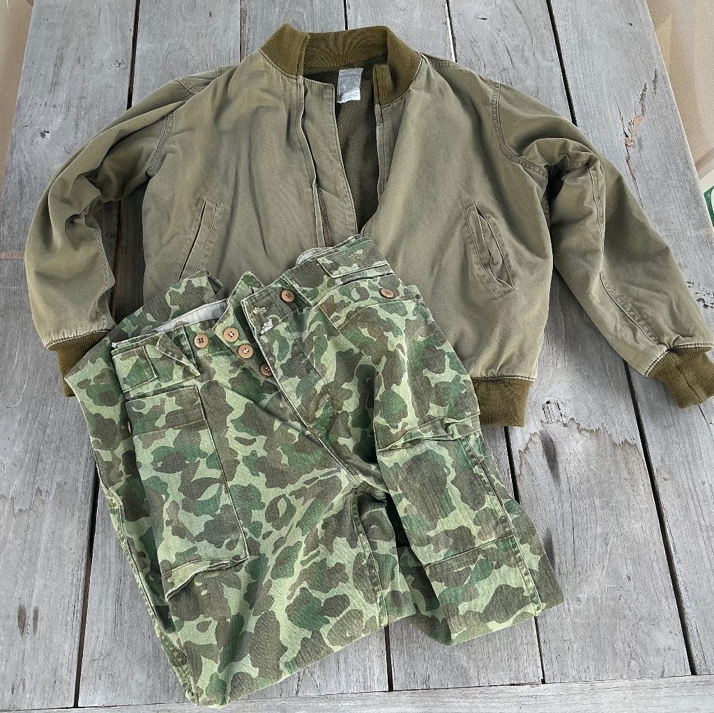 US WWII WO2 reenactors tanker jacket and HBT 2nd Armored, Verzamelen, Ophalen of Verzenden