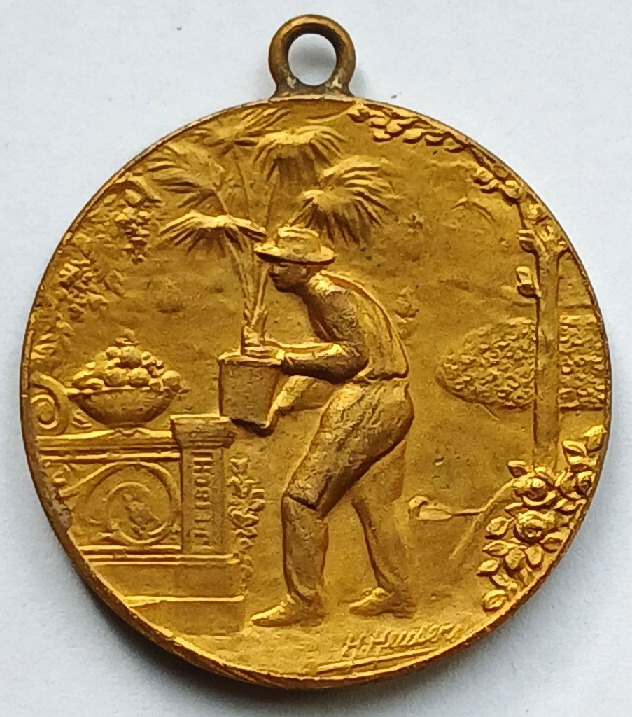 medaille FISCH 1925 societe agriculture et botanique leuven, Ophalen of Verzenden, Overige materialen