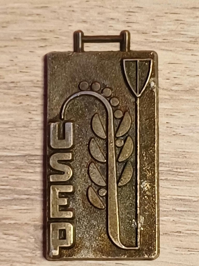 Voormalige USEP-medaille/League of Education 1970/1980, Postzegels en Munten, Verzenden, Brons