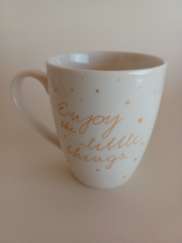 Enjoy the little things - Mok/Tas, Maison & Meubles, Cuisine | Vaisselle, Enlèvement ou Envoi, Neuf, Mug
