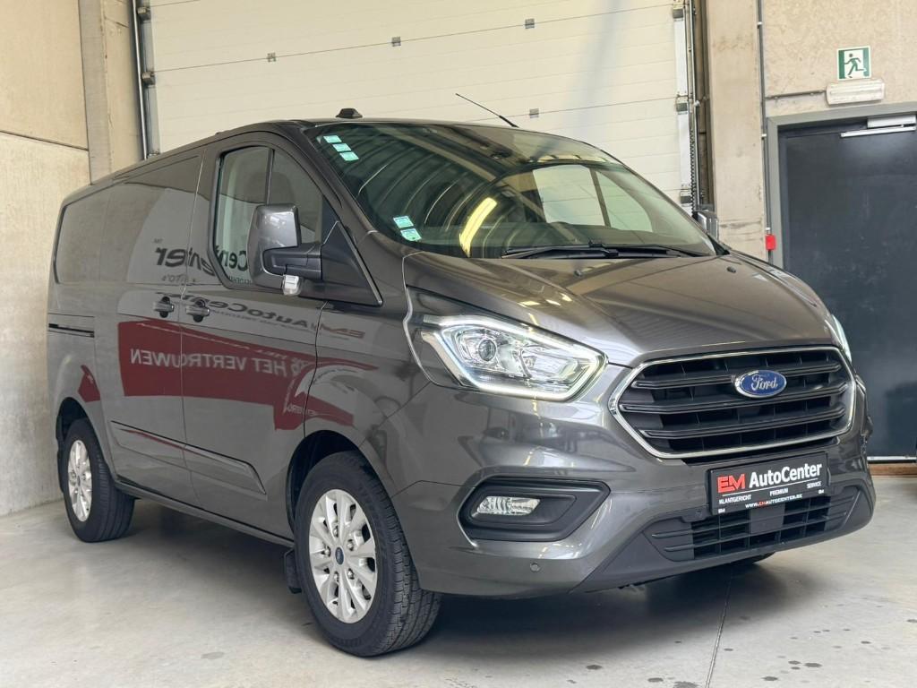 Ford Transit Custom 2.0 TDCi 3PL Camera-LaneAssist-Trekhaak, Auto's, Bestelwagens en Lichte vracht, Voorwielaandrijving, Stof