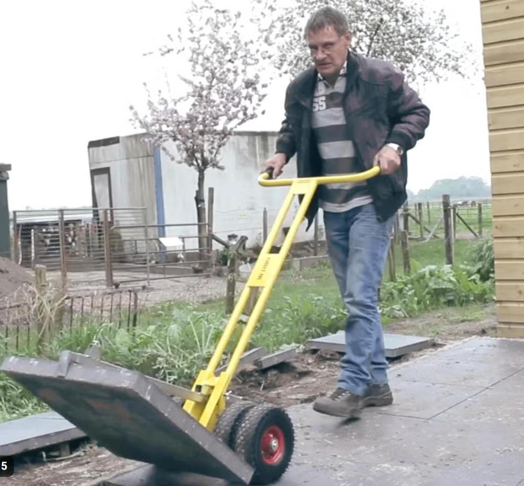tegeldolly / tegelkar / tegeltiller, Ophalen, Gebruikt