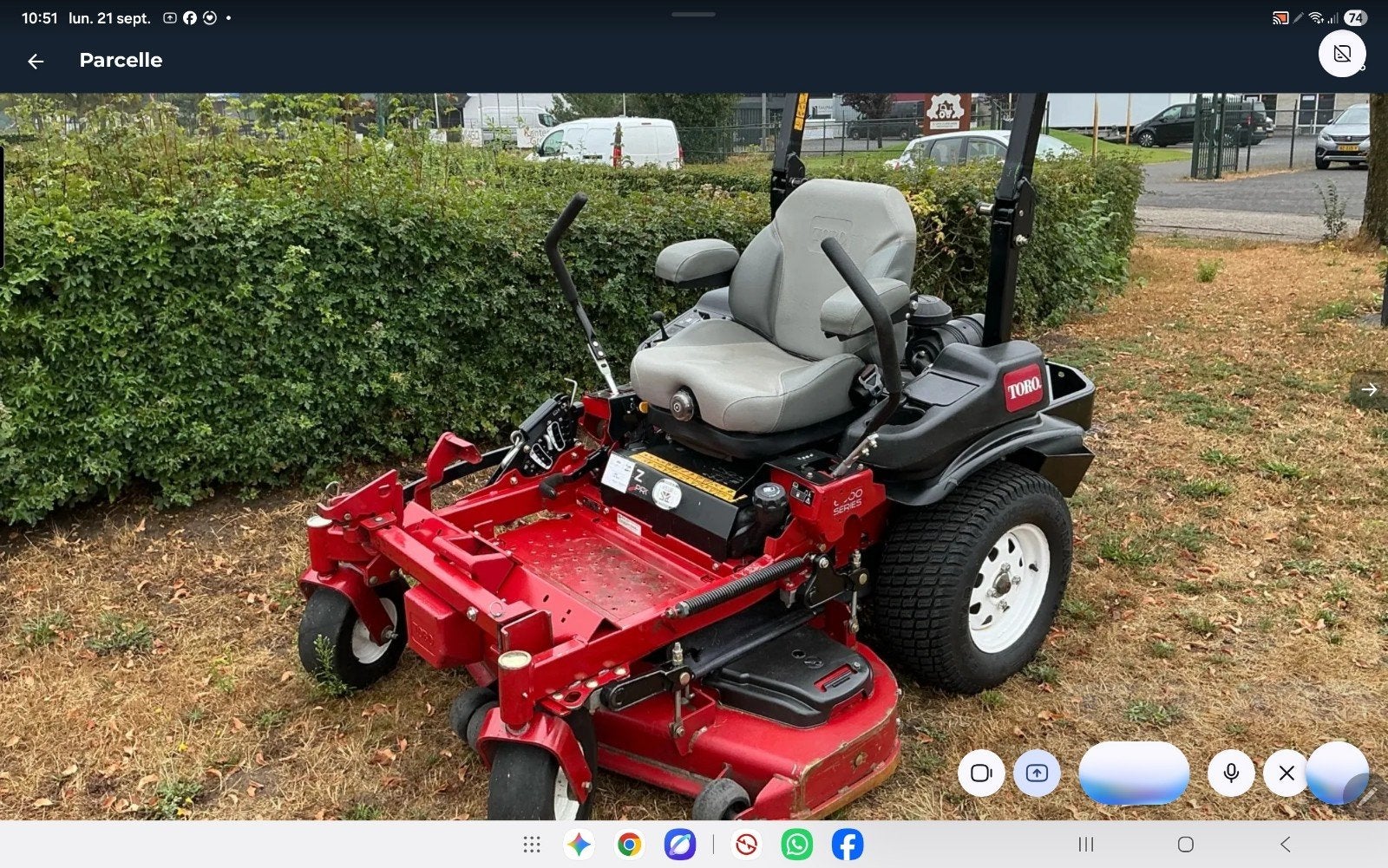 tondeuse auto portée z master 6000 de 2016, Enlèvement, Utilisé, Toro, 90 à 120 cm
