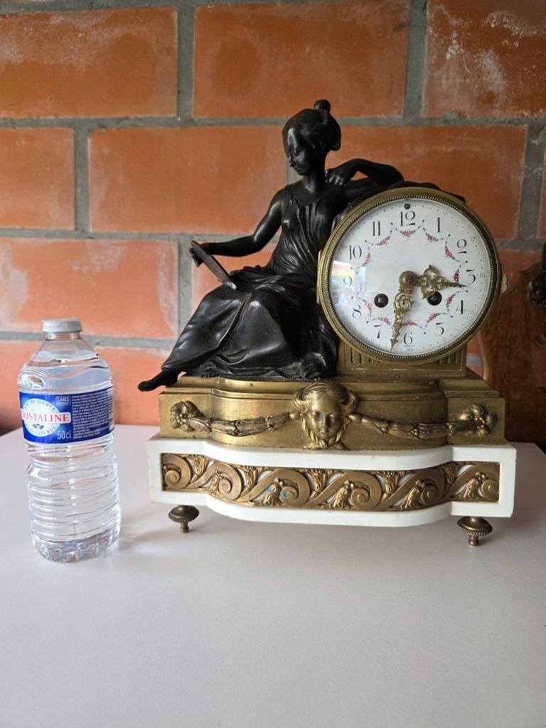 Bronzen klok, Antiek en Kunst, Ophalen