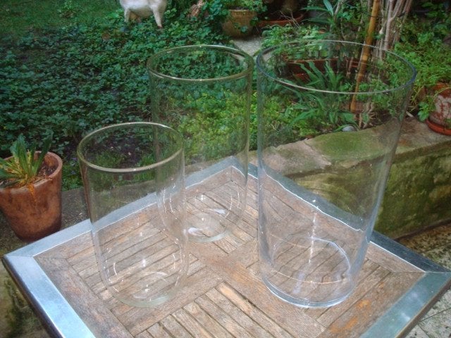 lot de 3 vases, Enlèvement, Comme neuf, Verre