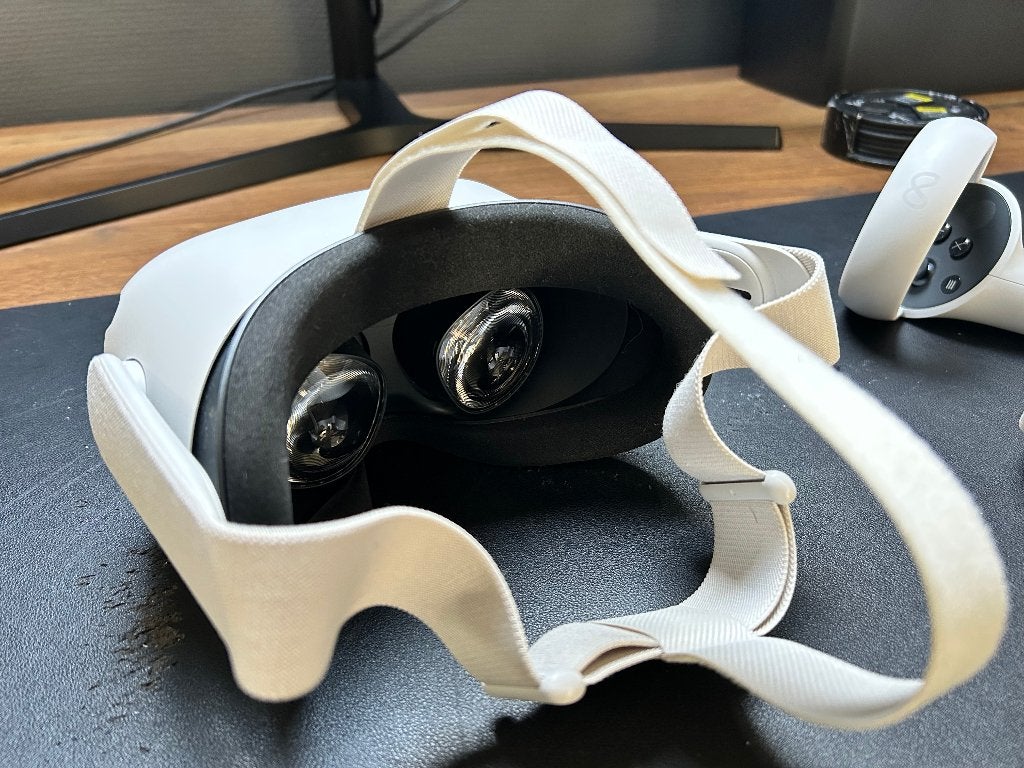 Meta Quest 2 VR-bril 128GB – compleet in originele doos, Ophalen, Zo goed als nieuw, VR-bril, Overige platformen