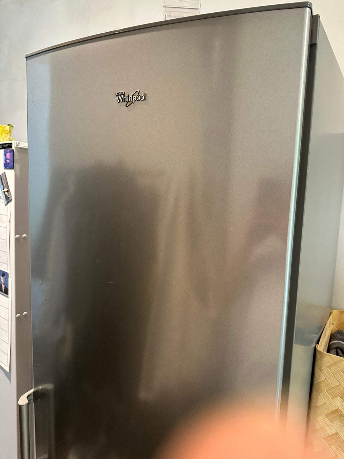 Whirlpool koelkast-diepvriescombinati, 200 liter of meer, Ophalen, Gebruikt, Met aparte vriezer